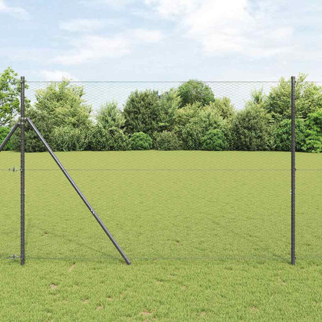 Sexkanthegn Grå 1.5x50 m Stål