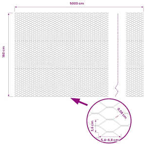 Hexagonální oplocení Šedá 1,6 x 50 m PVC - obrázek 9