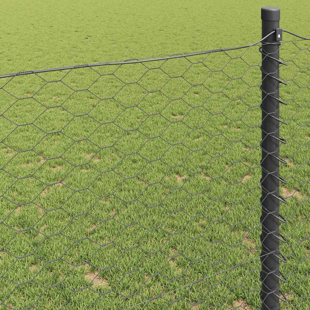 Hexagon Hek Buitenbarrière Moderne Schutting Privacy Hek Textured gaas vidaXL - Afbeelding 25 van 45