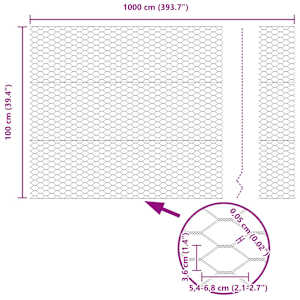Hexagonální oplocení Stříbrná 1 x 10 m Pozinkovaná ocel - obrázek 9