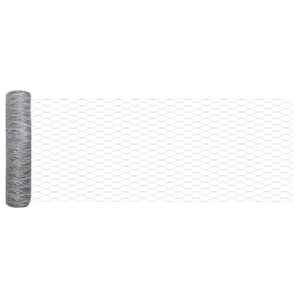 Hexagon kerítés Ezüst 5000 x 0.05 x 40 cm Horganyzott acél 