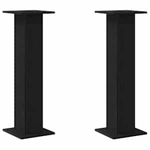 vidaXL Taimede alus 2 tk Must tamm 30 x 30 x 95 cm Tehispuit