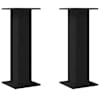 vidaXL Taimede alus 2 tk Must tamm 30 x 30 x 80 cm Tehispuit
