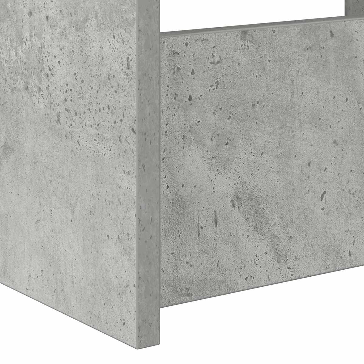 Dagbed med skuffe med hylde Grå 90 x 200 cm Konstrueret træ - Billede 8