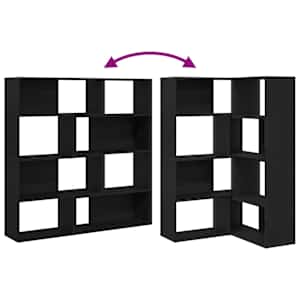 Šatní skříň 2 pcs Černý dub 85 x 85 x 140 cm kompozitní dřevo - obrázek 8