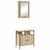 vidaXL Vannitoa m&ouml;&ouml;bleset 2 tk Pruun 60 x 30 x 60 cm Tehispuit