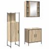 vidaXL Vannitoa m&ouml;&ouml;bleset 3 tk Pruun 60 x 30 x 60 cm Tehispuit