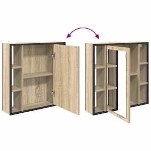 Sada koupelnového nábytku s policí 3 pcs Hnědá Kompozitní dřevo - obrázek 12