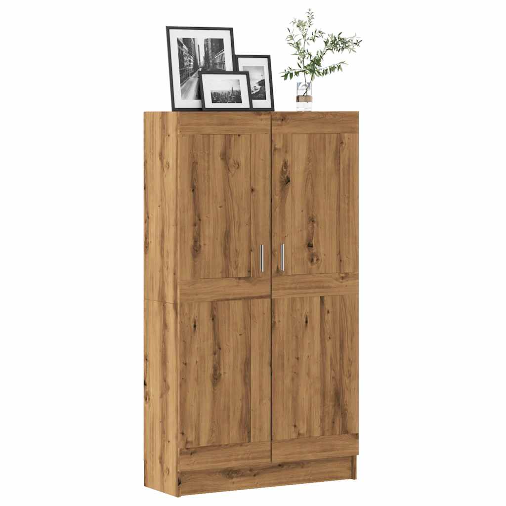 vidaXL Bücherschrank Artisan-Eiche 82,5x30,5x150 cm Holzwerkstoff