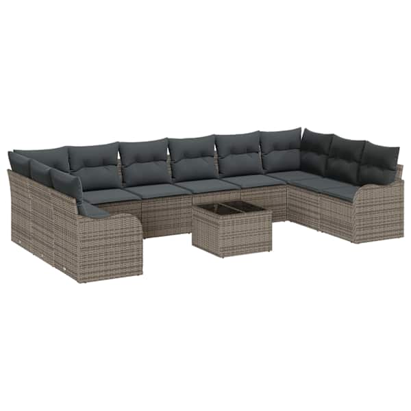 vidaXL Aia Diivanikomplekt Hall 55 x 55 x 37 cm pol&uuml;rotang