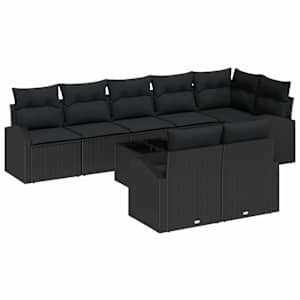 vidaXL Aia Diivanikomplekt 9 tk 8-Istekohtade arv pol&uuml;rotang