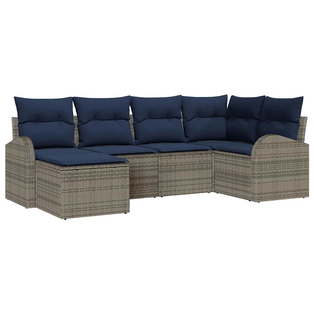 Garden Sofa Set with Cushion Poly rattan Garden Sofa Patio Seating vidaXL - Picture 31 of 42