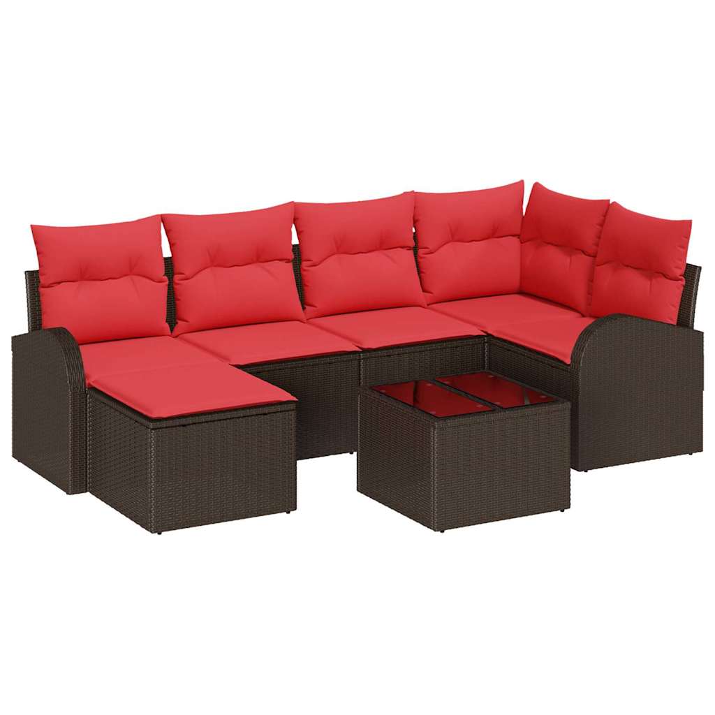 Garden Sofa Set with Cushion Poly rattan Garden Sofa Patio Seating vidaXL - Picture 26 of 42