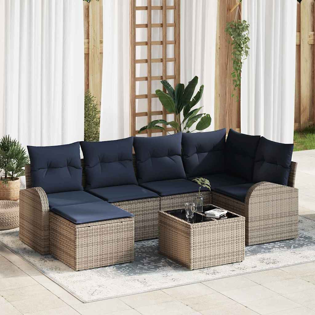 Garden Sofa Set with Cushion Poly rattan Garden Sofa Patio Seating vidaXL - Picture 39 of 42