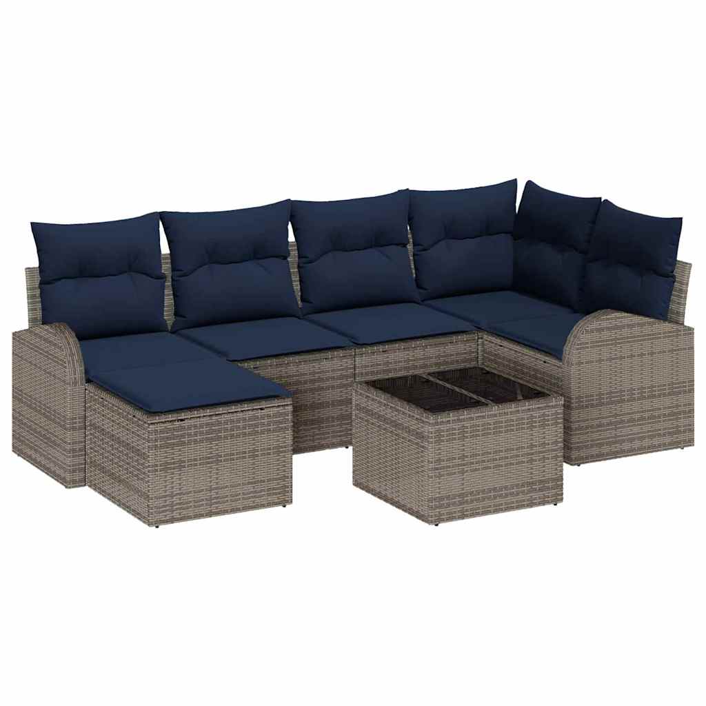 Garden Sofa Set with Cushion Poly rattan Garden Sofa Patio Seating vidaXL - Picture 38 of 42