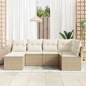 Set pohovek 8 pcs Béžová polyratan - obrázek 3