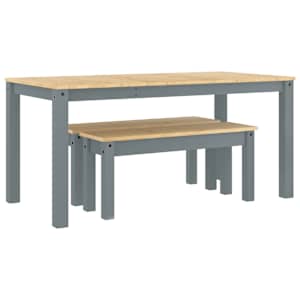 Jídelní set ze 3 kusů PANAMA Grey Borovicový masiv - obrázek 2