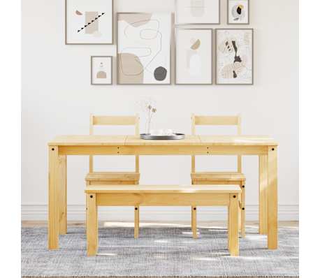 vidaXL Set de sufragerie 4 piese &bdquo;Panama&rdquo; din lemn masiv de pin