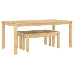 Jídelní set 3 kusů PANAMA Borovicový masiv - obrázek 2