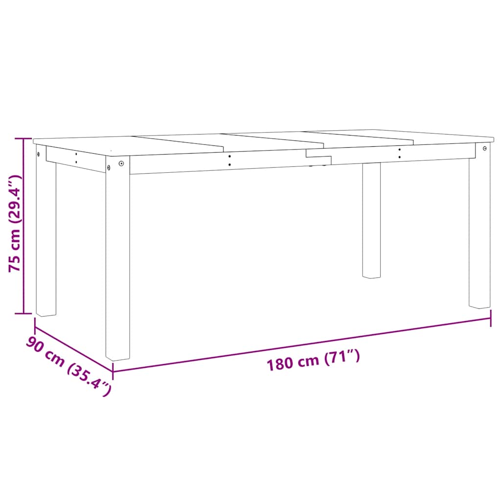 3-delige Eethoek PANAMA massief grenenhout image 12