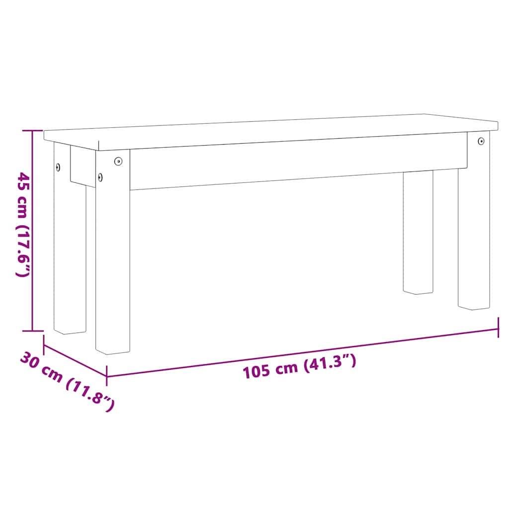 3-delige Eethoek PANAMA massief grenenhout image 13