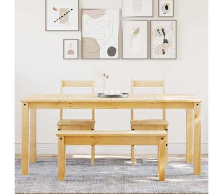 vidaXL Ensemble &agrave; manger Panama 4 pcs bois de pin massif