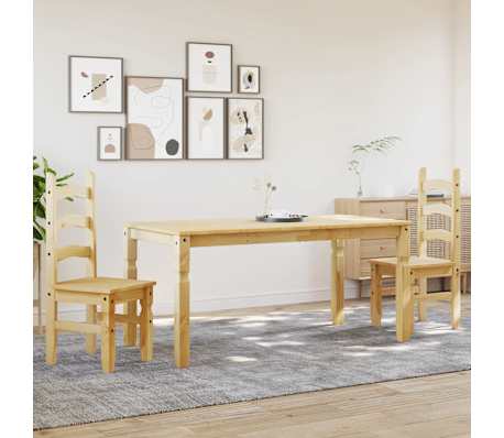 vidaXL spisebordss&aelig;t 3 dele Panama massivt fyrretr&aelig;