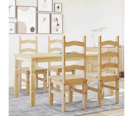 vidaXL Ensemble &agrave; manger Panama 5 pcs bois de pin massif