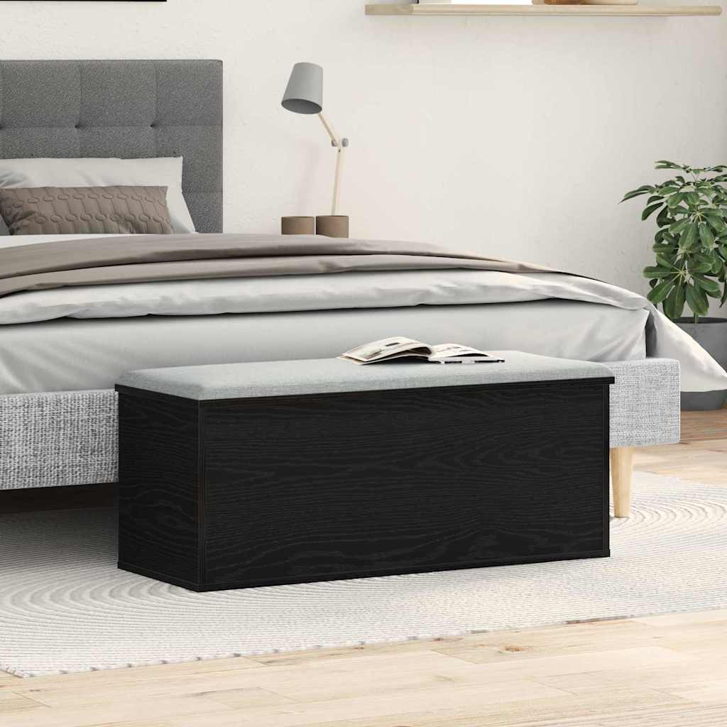 Truhla na uskladnenie Čierny dub 90x35x35 cm Zložené drevo 868713