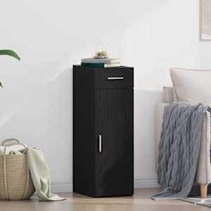 Strani šal s predalom Črna Orehovina 30 x 42,5 x 93 cm