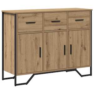 Servírovací skříň Artisanový dub 97 x 32,5 x 74,5 cm - obrázek 2