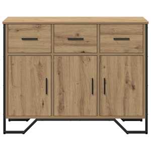 Servírovací skříň Artisanový dub 97 x 32,5 x 74,5 cm - obrázek 6