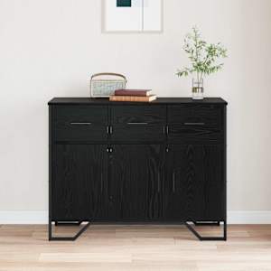 Servírovací skříň se zásuvkou Černý dub 97 x 32,5 x 74,5 cm - obrázek 4