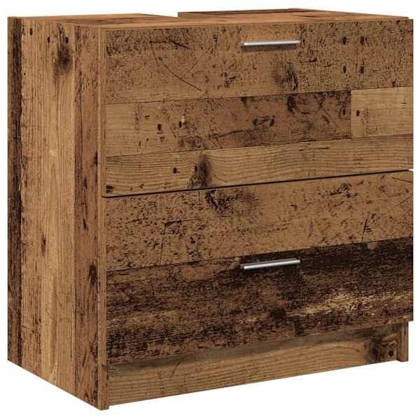 vidaXL Vannitoa kapp Vana puit 59 x 37 x 59 cm Tehispuit