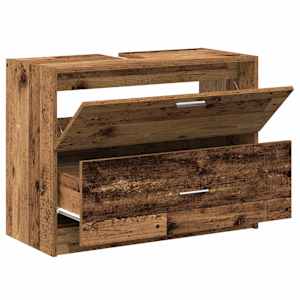 Koupelnová skříň Staré dřevo 78 x 37 x 59 cm Kompozitní dřevo - obrázek 5