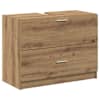 vidaXL Vannitoa kapp K&auml;sit&ouml;&ouml;puu 78 x 37 x 59 cm Tehispuit