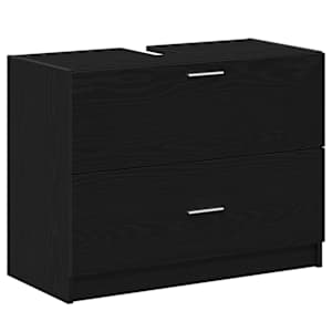 Koupelnová skříň Černý dub 78 x 37 x 59 cm Kompozitní dřevo - obrázek 2