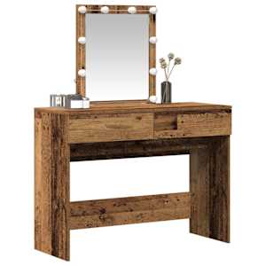 Kosmetický stůl Staré dřevo 100 x 40 x 130 cm kompozitní dřevo - obrázek 3