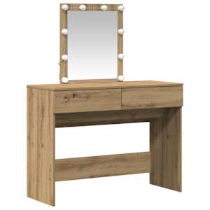 Kosmetický stůl se zásuvkou Artisanový dub 100 x 40 x 130 cm - obrázek 4