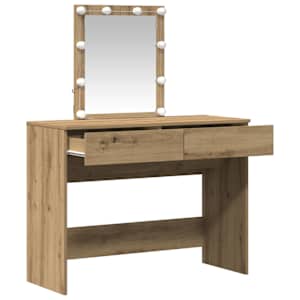Kosmetický stůl se zásuvkou Artisanový dub 100 x 40 x 130 cm - obrázek 5
