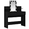 vidaXL Riietumislaud Must tamm 100 x 40 x 130 cm Tehispuit