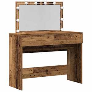 vidaXL Riietumislaud Vana puit 100 x 40 x 120 cm Tehispuit