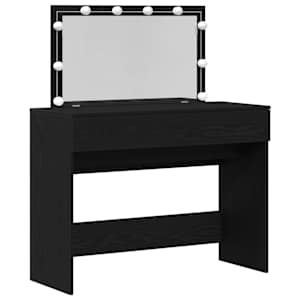 vidaXL Riietumislaud Must tamm 100 x 40 x 120 cm Tehispuit