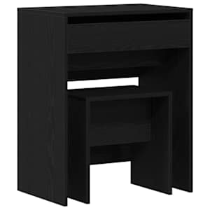 vidaXL Riidekapp 2 tk Must tamm 60 x 40 x 75 cm Tehispuit