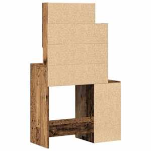 Kosmetický stůl Staré dřevo 80 x 35 x 132 cm kompozitní dřevo - obrázek 6