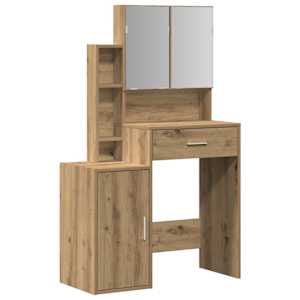 Kosmetický stůl se zásuvkou Artisanový dub 80 x 35 x 132 cm - obrázek 2