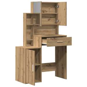 Kosmetický stůl se zásuvkou Artisanový dub 80 x 35 x 132 cm - obrázek 5