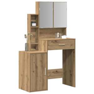 Kosmetický stůl se zásuvkou Artisanový dub 80 x 35 x 132 cm - obrázek 3