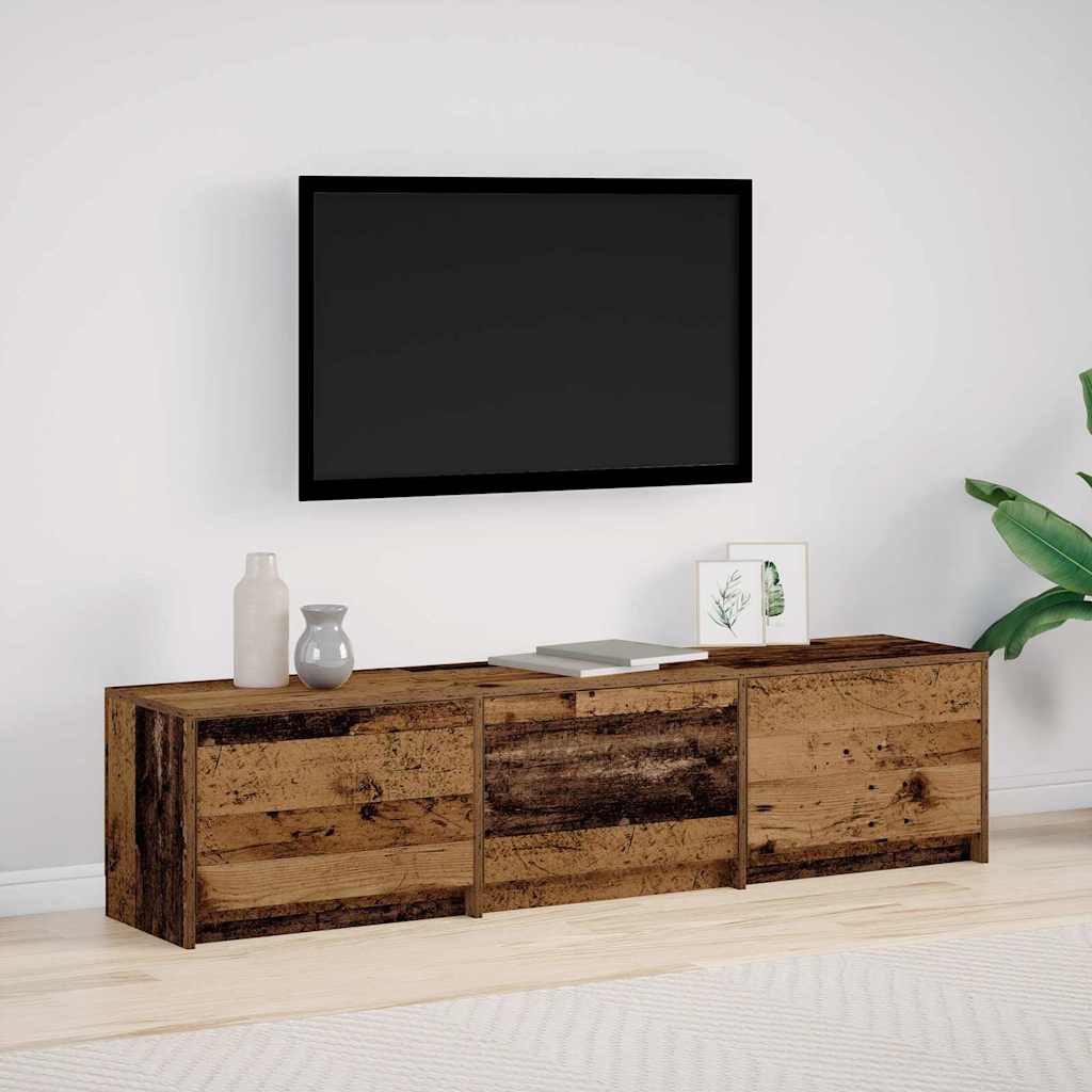 TV kapp LED-iga Vana Puit 162.5x34x40 cm Töödeldud Puit