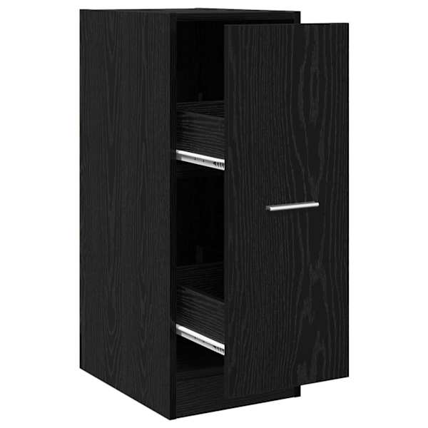 vidaXL Apteekri kapp Must tamm 30 x 41 x 77.5 cm Tehispuit